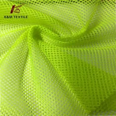 100% polyester floresan rangli katta qutbli to'r mato