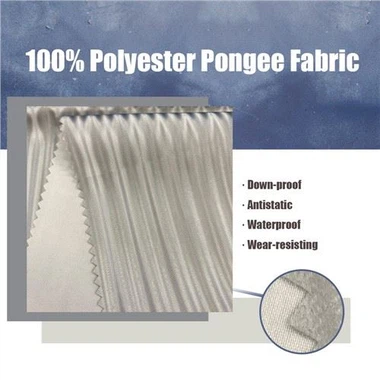 100% Polyester pastga isbotlangan mikrofiber mato
